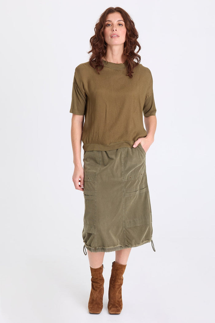 XCVI Basilia Vivi Stripe Short Sleeve Top