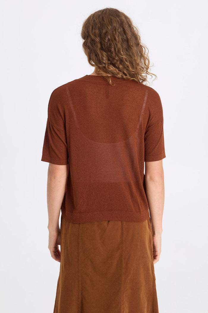 XCVI Basilia Vivi Stripe Short Sleeve Top
