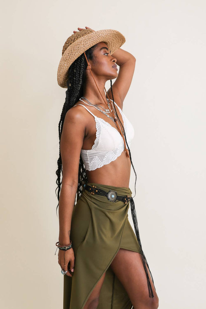Basketweave Western Hat – Bohemian Cowboy Style 🤎: Cognac