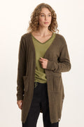 XCVI Bayek Longline Open-Front Knit Cardigan