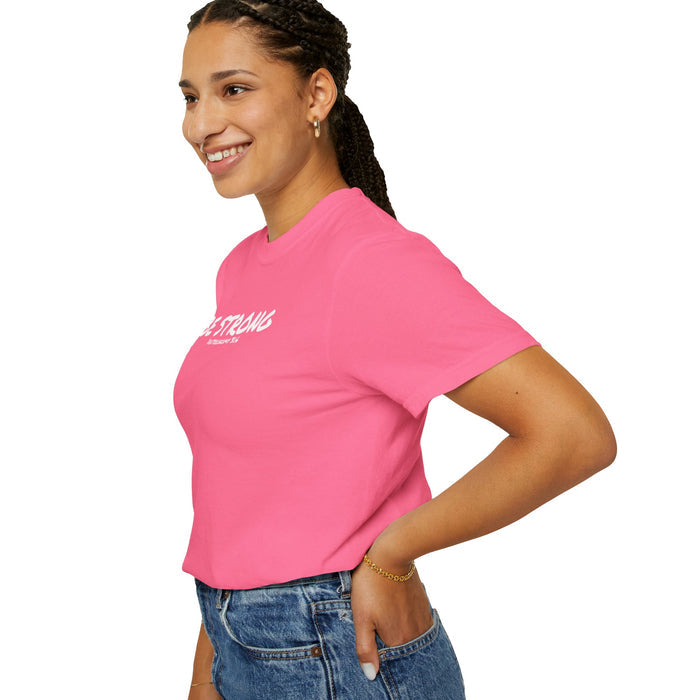 Be Strong Deuteronomy 31:6 Women's Breast Cancer Awareness T-shirt