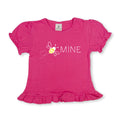 Bee Mine Short Sleeve Ruffle Tee