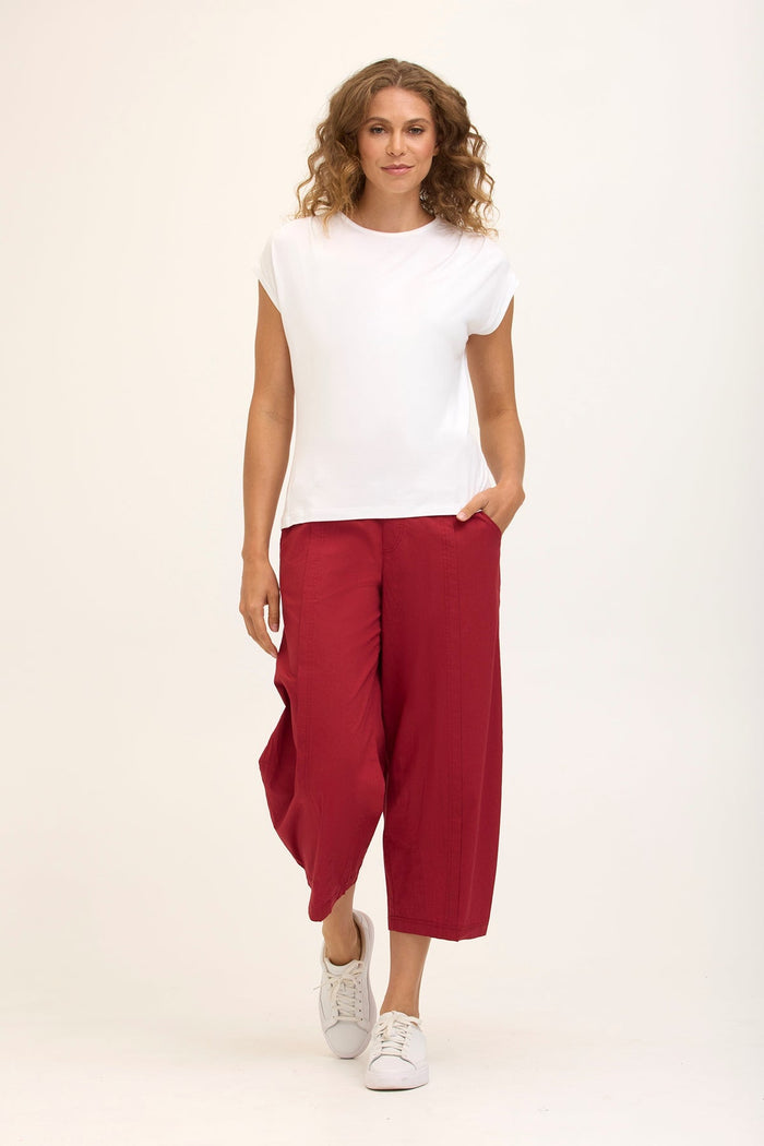 Core by XCVI Benson Poplin Barrel Crop