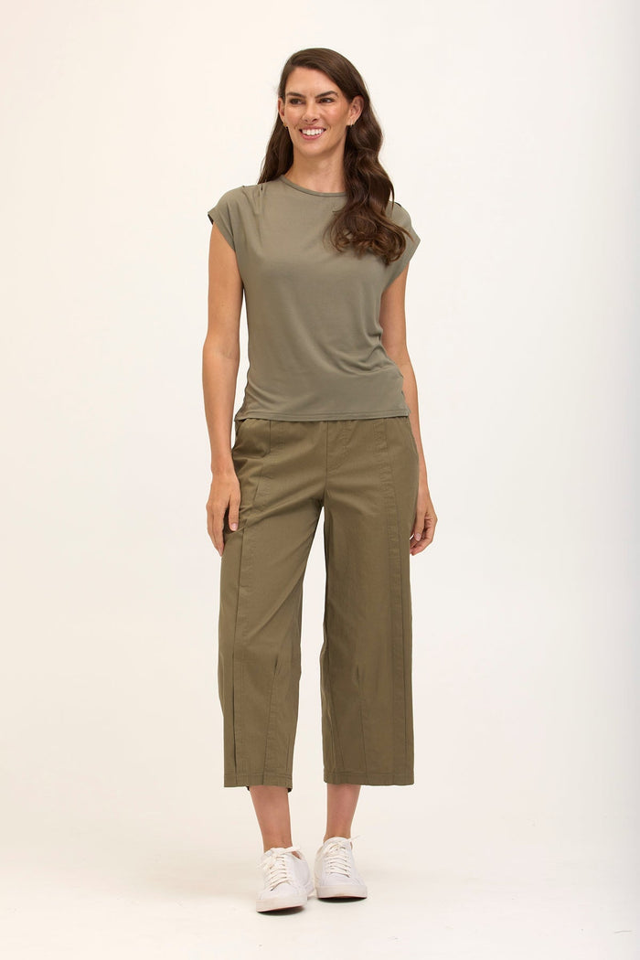 Core by XCVI Benson Poplin Barrel Crop