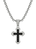 BLACK CUBE CROSS (SILVER) 3MM