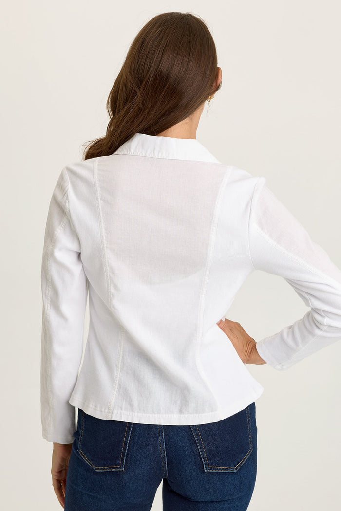 Wearables Brax Linen One-Button Blazer