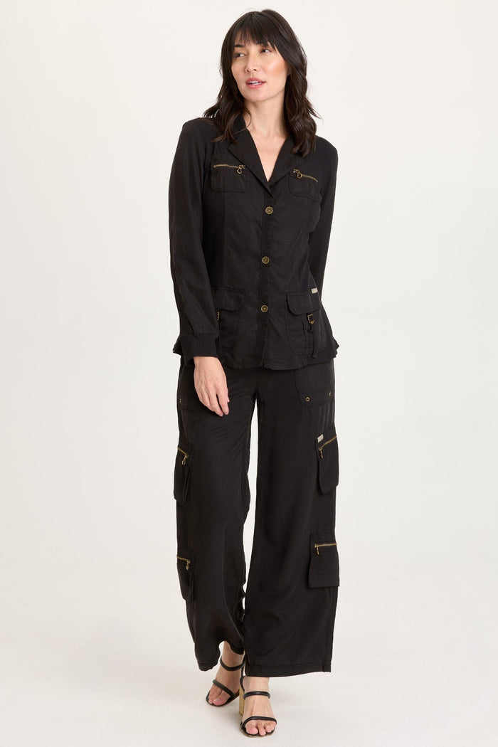 XCVI Britte Twill Multi-Pocket Cargo Pant