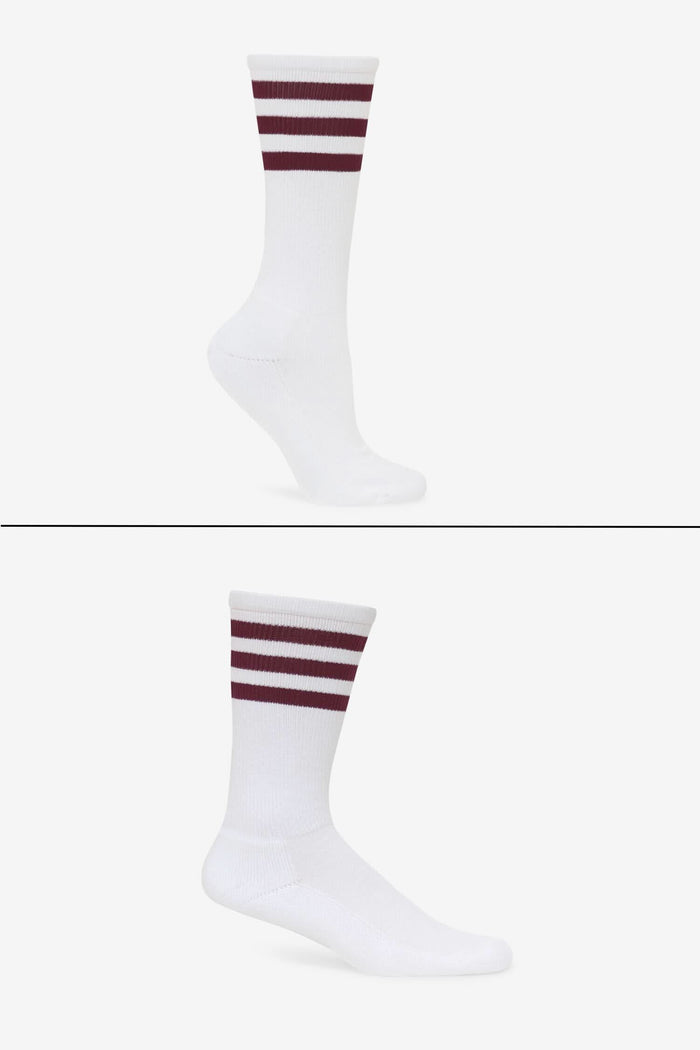 White/Burgundy Str / 9~11