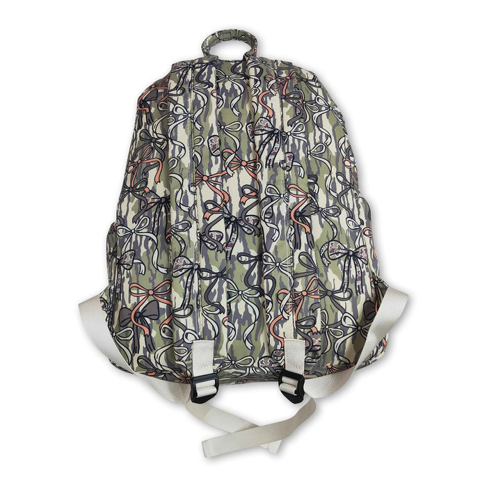 Camo bow hunting kids girls backpack