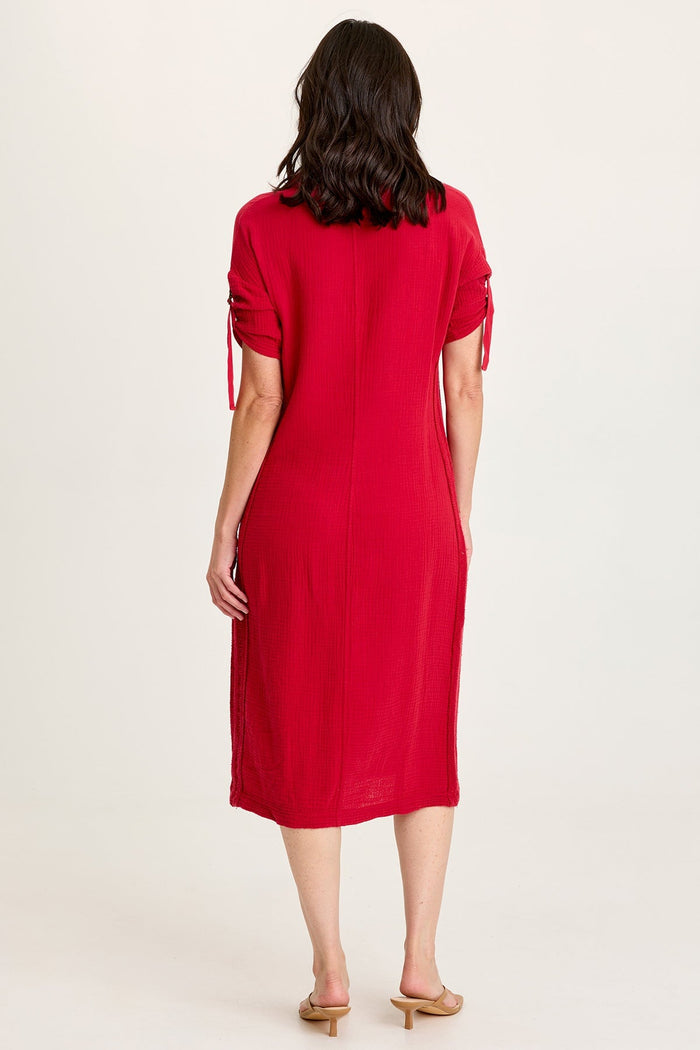 XCVI Cantori Gauze Button-Up Dress