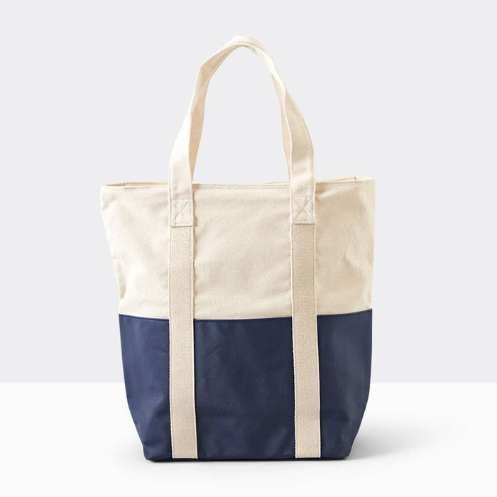 Canvas Color Block Tote
