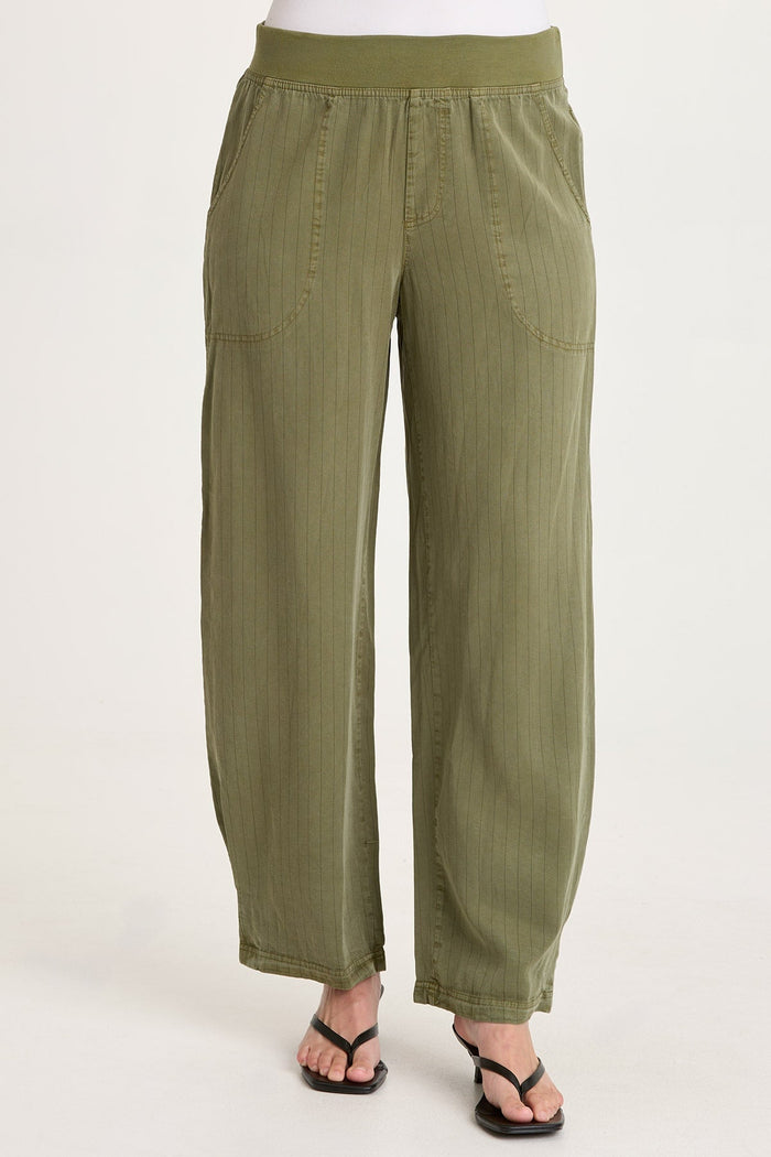 XCVI Carell Pinstripe Pleated Leg Pant