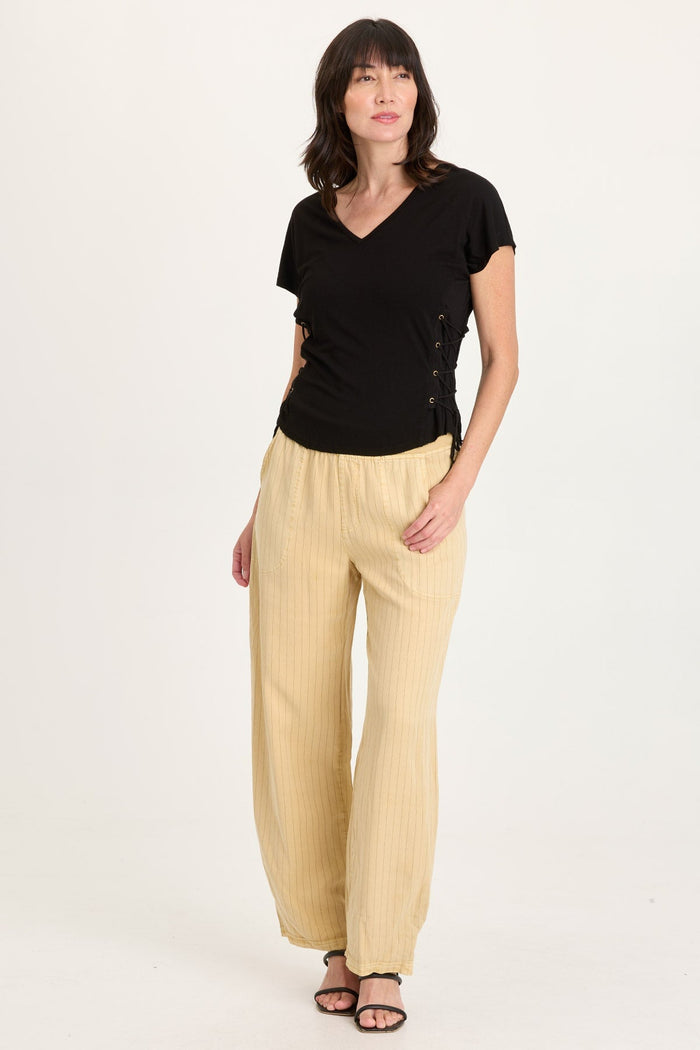 XCVI Carell Pinstripe Pleated Leg Pant