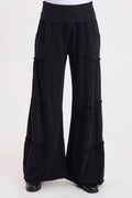 Wearables Carola Side-Tiered Wide-Leg Fleece Pant
