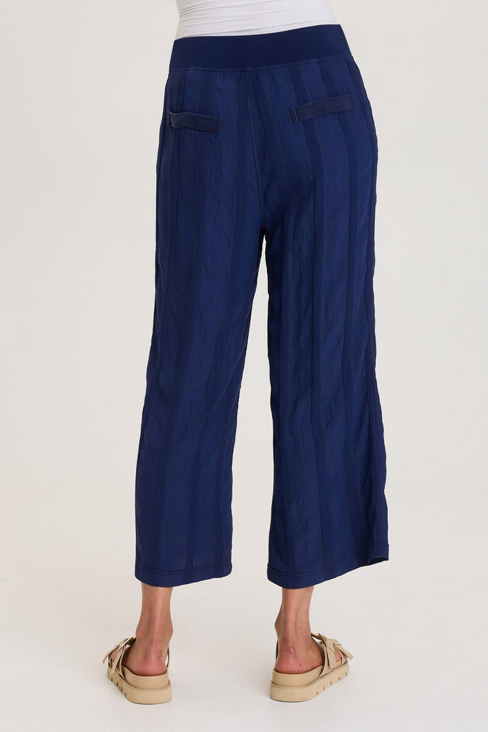 XCVI Carruth Textured Stripe Flared Leg Crop