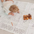 Cars & Trucks Road Map Mat | Giant Coloring Play Activity