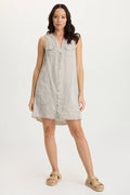 XCVI Catava Linen/Jersey Tank Dress