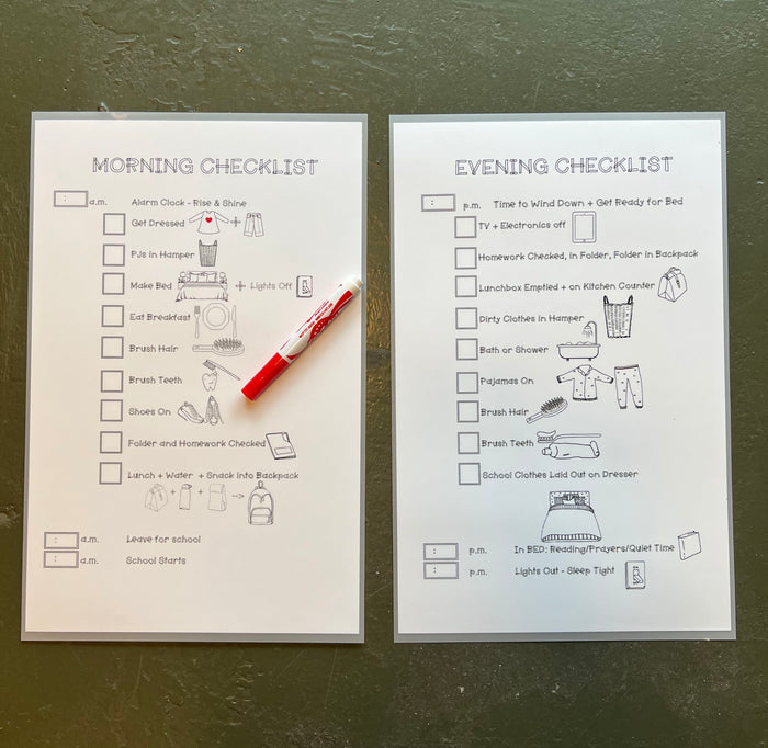 Chore Checklists Crayola Markers Only