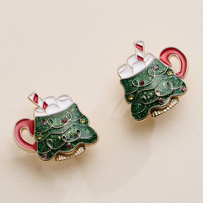 Christmas Tree Mug Stud Earrings: MT / ONE
