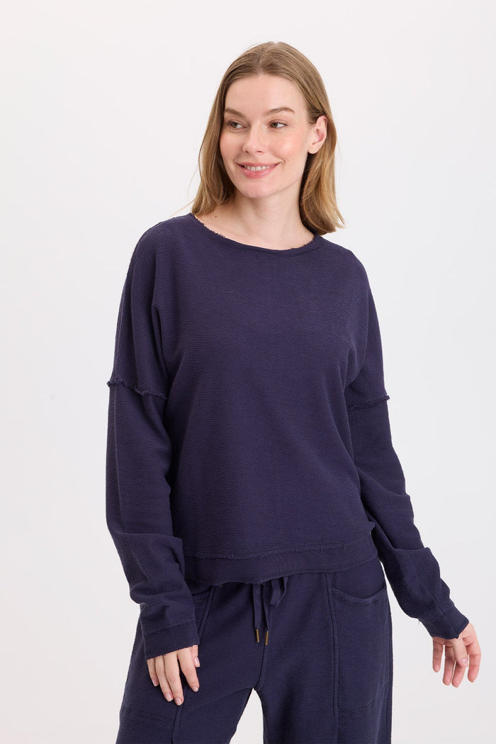 Wearables Cirilla Crepe-Knit Pullover