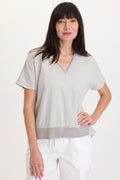 Wearables Clara Cotton Linen V-Neck Top