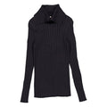 Clubhouse Black Fold Over Turtleneck