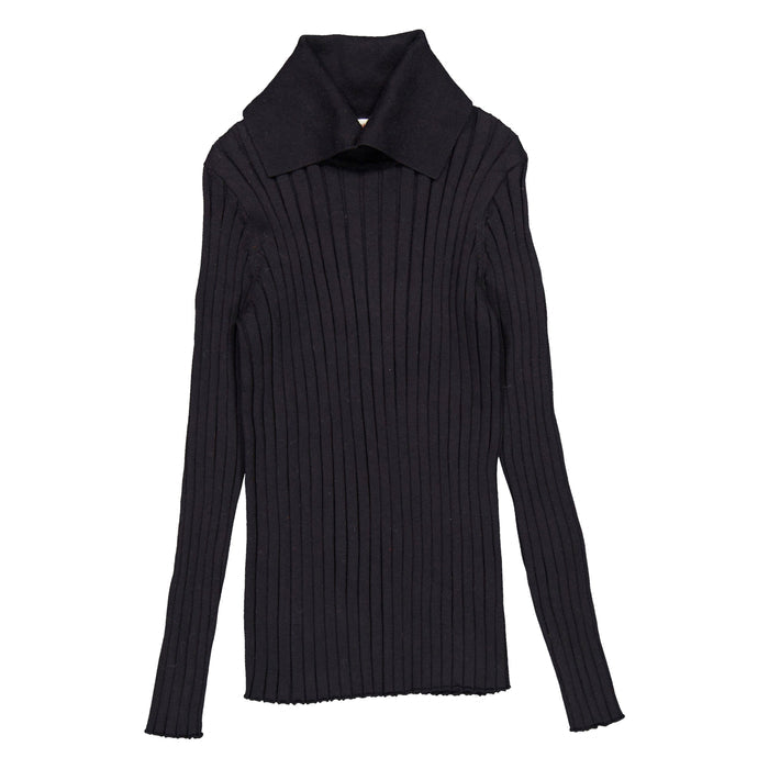 Clubhouse Black Fold Over Turtleneck