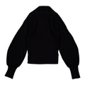 Clubhouse Black Ribbed Button Sweater