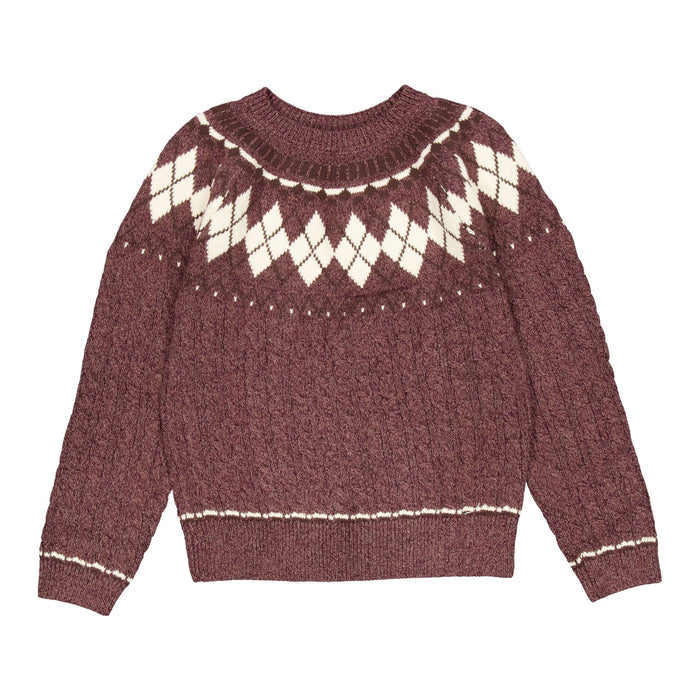 Clubhouse Brown Fairisle Sweater