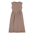 Clubhouse Brown Pinstripe Corset Dress