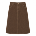 Clubhouse Brown Suede Skirt