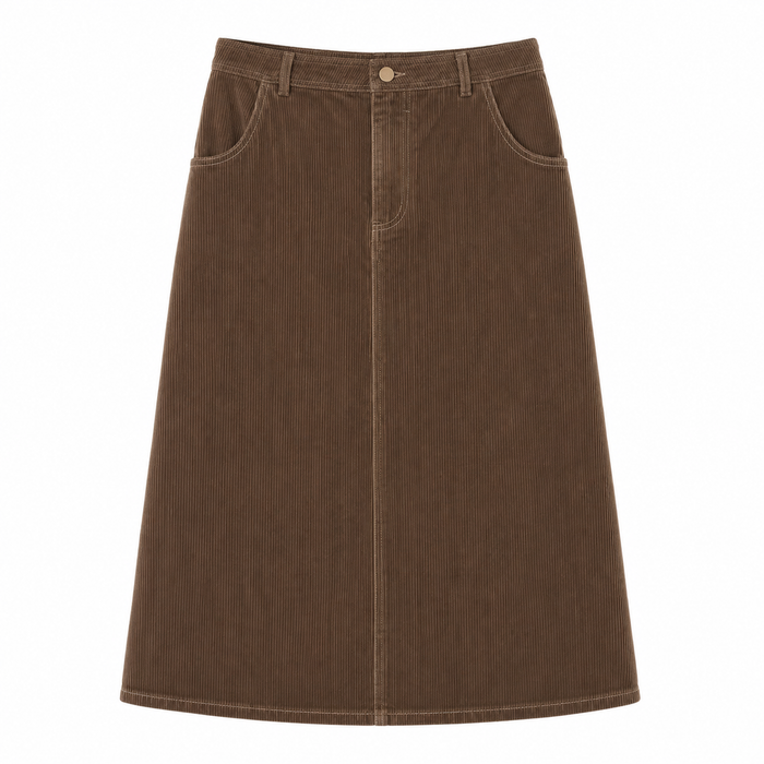 Clubhouse Brown Suede Skirt