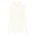 Clubhouse Cream Fold Over Turtleneck