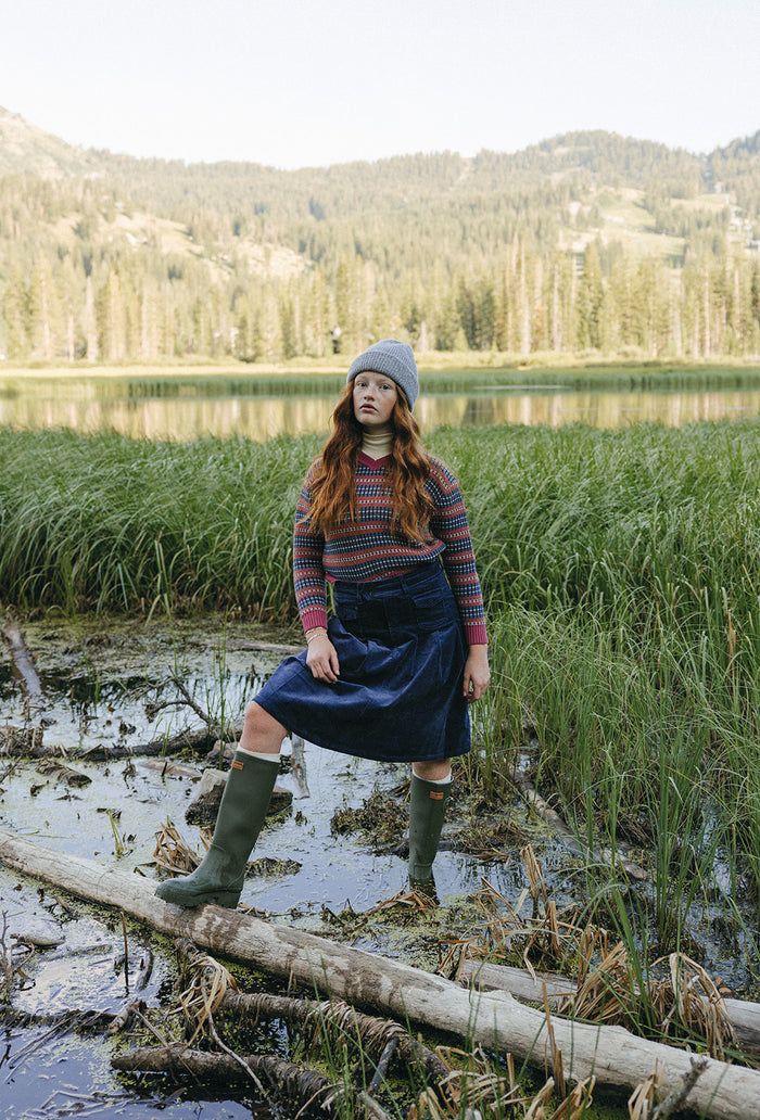 Clubhouse Multi Stripe Textured Sweater