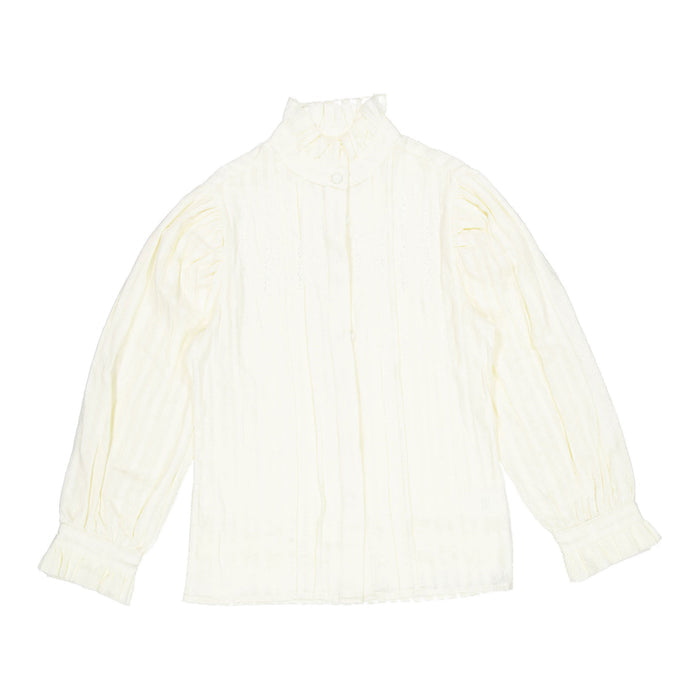 Clubhouse Textured Ruffle Shirt