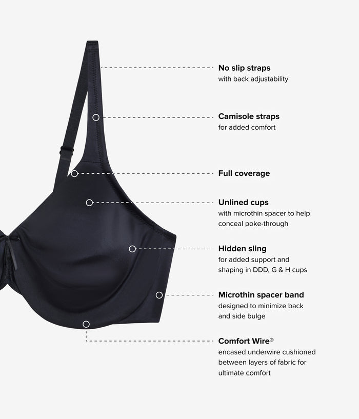 Comfort State Underwire Bra: Black