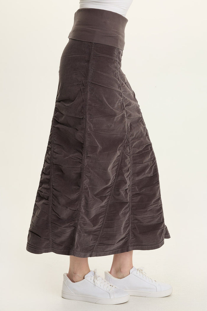 Wearables Cord Shirred Peasant Skirt