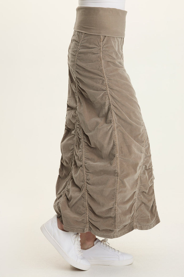 Wearables Cord Shirred Peasant Skirt