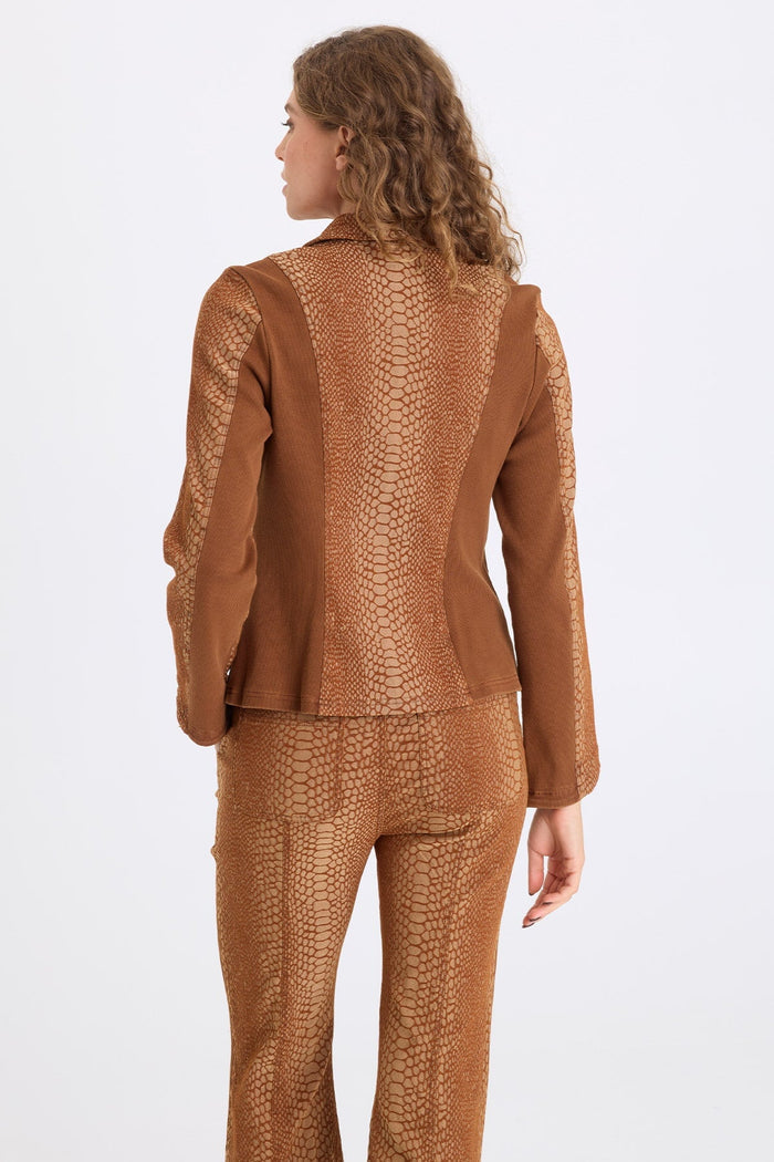XCVI Cornelia Jacquard Fitted Blazer