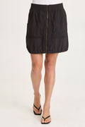 XCVI Corwyn Textured Zip-Front Mini Skirt