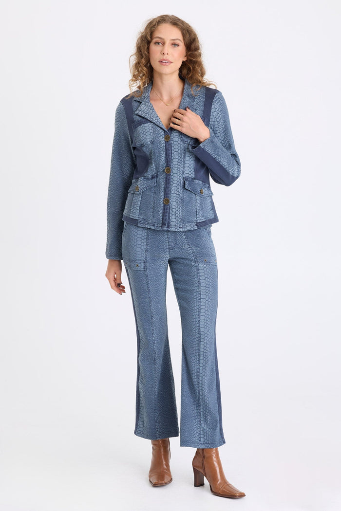 XCVI Crispin Jacquard Flare Leg Pant