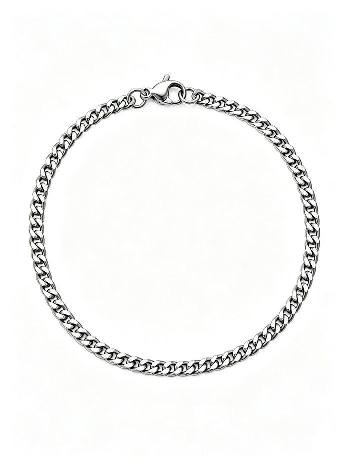 CUBAN BRACELET(SILVER) 3MM