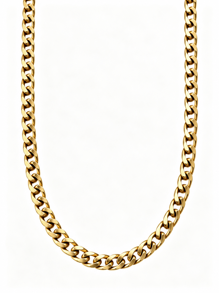 CURB CUBAN (GOLD) 6MM