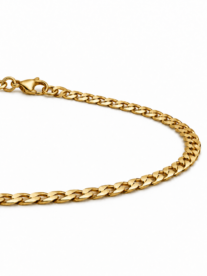 CURB CUBAN (GOLD) 8MM