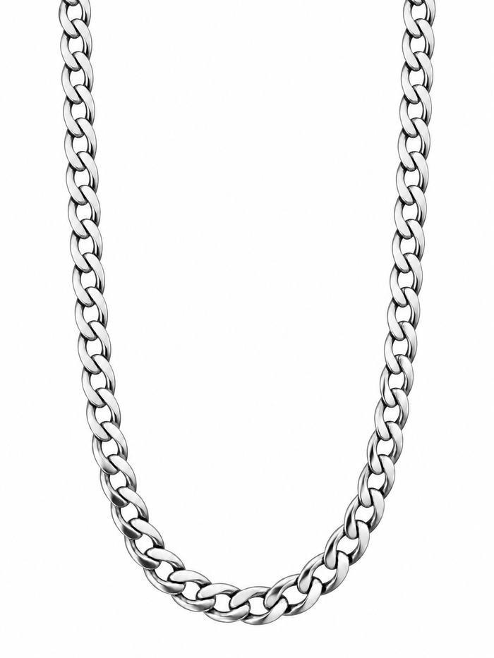 CURB CUBAN (SILVER) 6MM