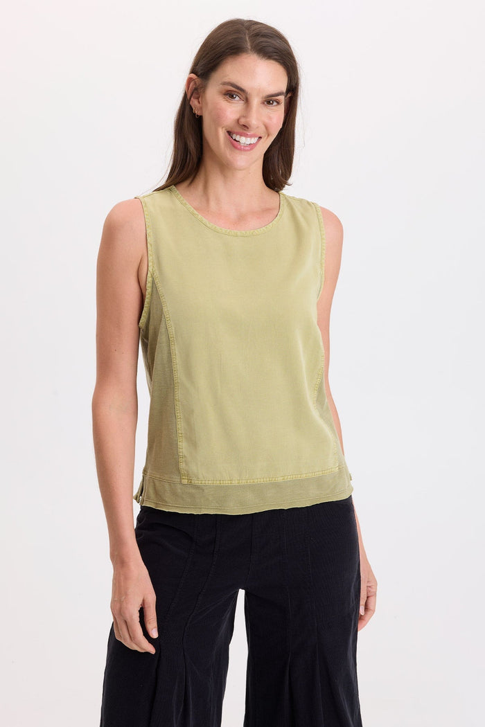 Wearables Dalil Twill/Jersey Tank