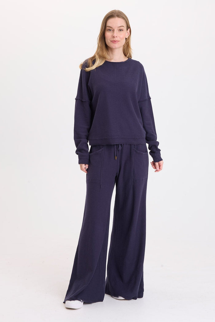 Wearables Darby Crepe-Knit Wide Leg Pant