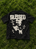 Dark charcoal “BLESSED” T-shirt