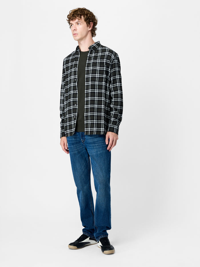 Dark Green Scot Flannel Regular Fit Shirt