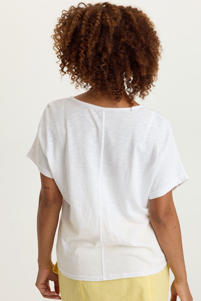 XCVI Dashell Twill Corded V-Neck Top
